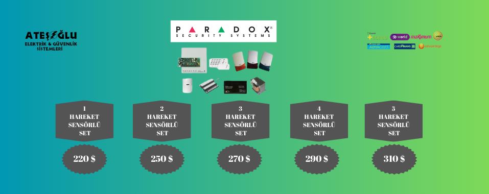 Paradox Alarm Setleri